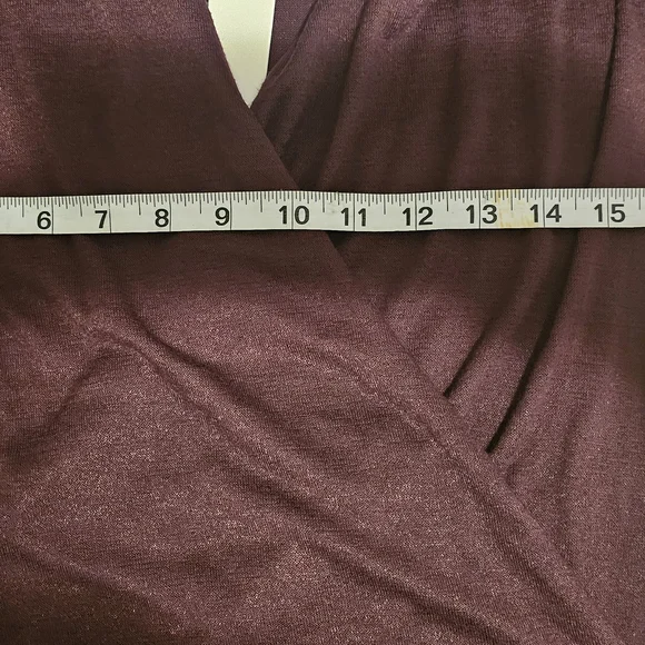 NWT 41 Hawthorn  Long Sleeve Rich Burgundy Top Sz. M - Picture 7 of 15